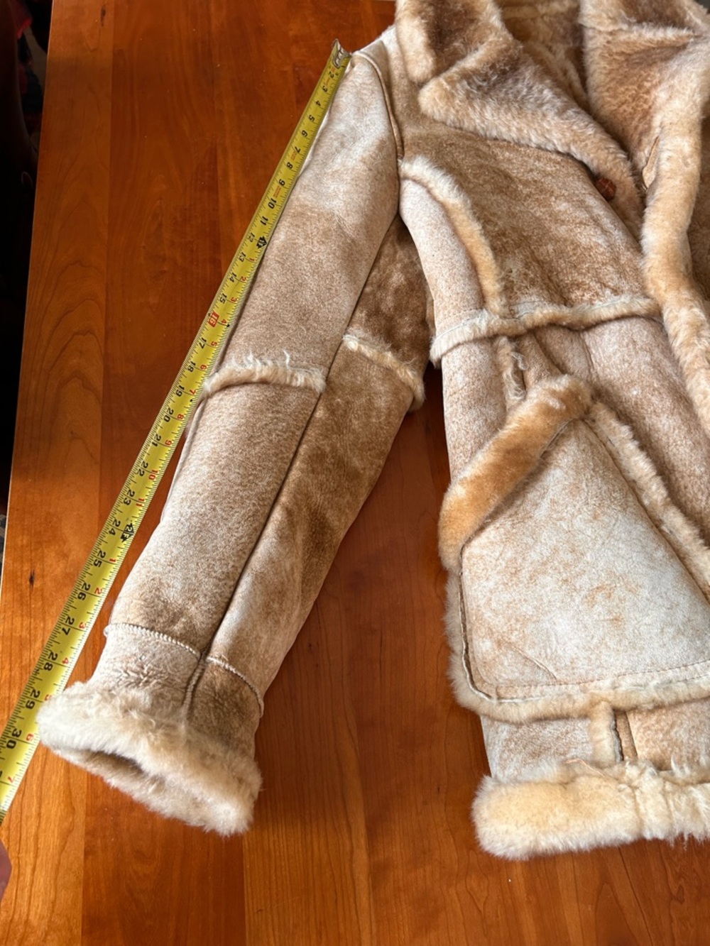 Vintage shearling Marlboro man coat Size 42 Size Large - Picture 9 of 10